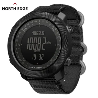 NORTH EDGE Men's sport Digital watch Hours Running Swimming Military Army watches Altimeter Barometer Compass waterproof 50m